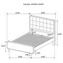  Coaster Furniture Robyn 205131F Wood Full Platform Bed - Dark Walnut IMAGE 7