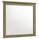  Coaster Furniture Hazlewood 207534 Dresser Mirror - Vineyard Oak IMAGE 3