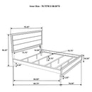  Coaster Furniture Valen 215911KW Wood California King Panel Bed - Light Taupe IMAGE 9