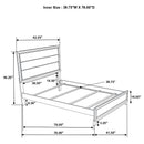  Coaster Furniture Valen 215911T Wood Twin Panel Bed - Light Taupe IMAGE 10