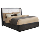  Coaster Furniture Leandro 222491KE 55-inch Eastern King Wingback Bed - Burnished Black IMAGE 10