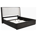  Coaster Furniture Leandro 222491KE 55-inch Eastern King Wingback Bed - Burnished Black IMAGE 7