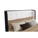  Coaster Furniture Leandro 222491KW 55-inch California King Wingback Bed - Burnished Black IMAGE 1