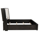  Coaster Furniture Leandro 222491KW 55-inch California King Wingback Bed - Burnished Black IMAGE 5