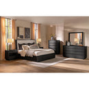  Coaster Furniture Leandro 222491KW 55-inch California King Wingback Bed - Burnished Black IMAGE 8
