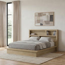  Coaster Furniture Hendricks 222650KW California King Bookcase Headboard Platform Bed - Light Oak IMAGE 5