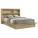  Coaster Furniture Hendricks 222650Q Queen Bookcase Headboard Platform Bed - Light Oak IMAGE 6