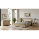  Coaster Furniture Hendricks 222654 Dresser Mirror - Light Oak IMAGE 4