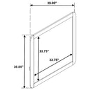  Coaster Furniture Bennett 222904 Bedroom Dresser Mirror - Light Oak IMAGE 1