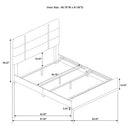  Coaster Furniture Ines 223091GRYQ 56-inch Fabric Upholstered Queen Panel Bed - Grey IMAGE 10