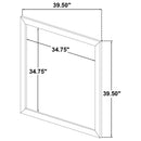  Coaster Furniture Ines 223094 Dresser Mirror - White High Gloss IMAGE 2