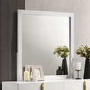  Coaster Furniture Ines 223094 Dresser Mirror - White High Gloss IMAGE 5