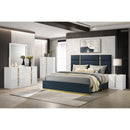  Coaster Furniture Ines 223094 Dresser Mirror - White High Gloss IMAGE 6
