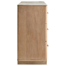  Coaster Furniture Leanne 223133 6-drawer Sinter Stone Top Dresser Cabinet - Light Oak IMAGE 10