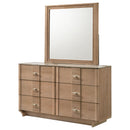  Coaster Furniture Leanne 223133M 6-drawer Sinter Stone Top Dresser and Mirror - Light Oak IMAGE 11