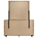  Coaster Furniture Leanne 223133M 6-drawer Sinter Stone Top Dresser and Mirror - Light Oak IMAGE 6
