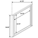  Coaster Furniture Leanne 223134 Dresser Mirror - Light Oak IMAGE 1