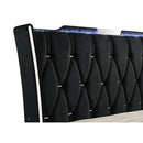  Coaster Furniture Lorient 223161KW California King LED Upholstered Bed - Black IMAGE 2