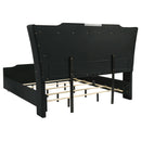  Coaster Furniture Lorient 223161KW California King LED Upholstered Bed - Black IMAGE 3