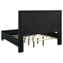  Coaster Furniture Ravenne 223191KE Velvet Upholstered Eastern King LED Panel Bed - Black IMAGE 6