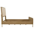  Coaster Furniture Arini 224301KECRM 56-inch Eastern King Panel Bed - Cream/Sand Wash IMAGE 3