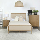  Coaster Furniture Arini 224301KECRM 56-inch Eastern King Panel Bed - Cream/Sand Wash IMAGE 4