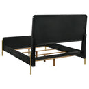  Coaster Furniture Arini 224331KECRM 56-inch Eastern King Panel Bed - Cream/Black IMAGE 1