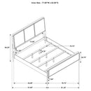  Coaster Furniture Arini 224331KECRM 56-inch Eastern King Panel Bed - Cream/Black IMAGE 6