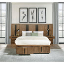  Coaster Furniture Terrace 224907 2-piece Wall Panel with Nightstand Set - Ash Brown IMAGE 5
