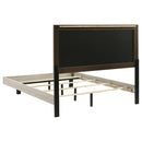  Coaster Furniture Trenton 225061Q 54-inch Wood Queen Panel Bed - Rustic Cream IMAGE 1