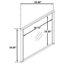  Coaster Furniture Gracemont 225074 Dresser Mirror - White IMAGE 2