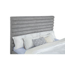  Coaster Furniture Patricia 300719KE 58-inch Boucle Upholstered Eastern King Bed - Grey IMAGE 1