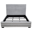  Coaster Furniture Patricia 300719KE 58-inch Boucle Upholstered Eastern King Bed - Grey IMAGE 6