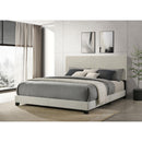  Coaster Furniture Dorian 300852KE Fabric Upholstered Eastern King Panel Bed - Cream IMAGE 6