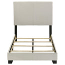  Coaster Furniture Dorian 300852T Fabric Upholstered Twin Panel Bed - Cream IMAGE 5