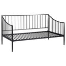  Coaster Furniture Newbury 301056 Metal Twin Daybed Bed Frame - Matte Black IMAGE 1