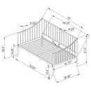  Coaster Furniture Newbury 301056 Metal Twin Daybed Bed Frame - Matte Black IMAGE 9