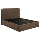  Coaster Furniture Anders 306037CHKE Upholstered Eastern King Storage Lift Platform Bed - Chocolate IMAGE 4
