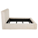  Coaster Furniture Rebecca 306141Q Faux Fur Upholstered Queen Bed - Cream IMAGE 8