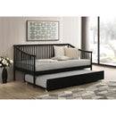  Coaster Furniture Delgado 310027 Windsor Twin Wood Daybed with Trundle - Black IMAGE 6