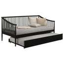  Coaster Furniture Delgado 310027 Windsor Twin Wood Daybed with Trundle - Black IMAGE 9
