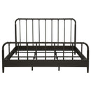  Coaster Furniture Rocco 310035KE All Wood Water Pipe Open Frame Eastern King Bed - Dark Bronze IMAGE 3