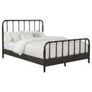  Coaster Furniture Rocco 310035Q All Wood Water Pipe Open Frame Queen Bed - Dark Bronze IMAGE 8