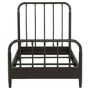  Coaster Furniture Rocco 310035T All Wood Water Pipe Open Frame Twin Bed - Dark Bronze IMAGE 3