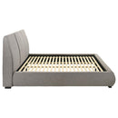  Coaster Furniture Mokena 310090KE 46-inch Upholstered Eastern King Platform Bed - Taupe IMAGE 5