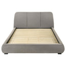  Coaster Furniture Mokena 310090KE 46-inch Upholstered Eastern King Platform Bed - Taupe IMAGE 6