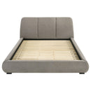  Coaster Furniture Mokena 310090KW 46-inch Upholstered California King Platform Bed - Taupe IMAGE 5