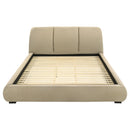  Coaster Furniture Mokena 310091KE 46-inch Upholstered Eastern King Platform Bed - Brown IMAGE 6