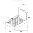  Coaster Furniture Lawson 315835MF 54-inch Upholstered Full Panel Platform Bed - Mushroom IMAGE 9