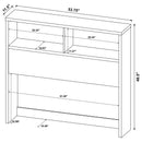  Coaster Furniture Westpark 315881F 49-inch Full Bookcase Headboard - Dark Pine IMAGE 5